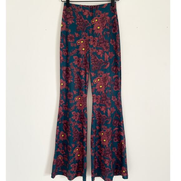 Zara Pants - Zara Floral Bell Bottoms